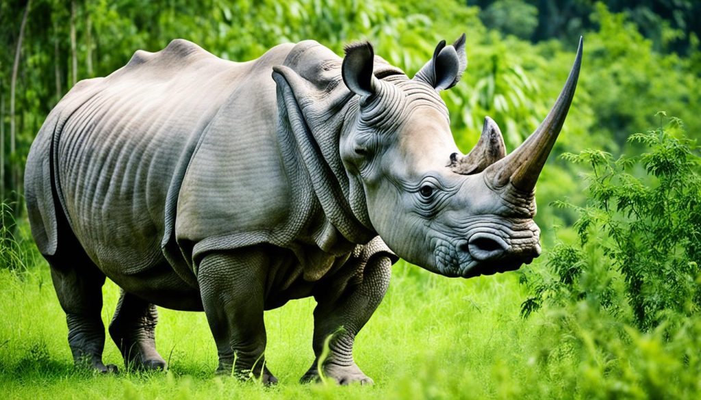 one-horned rhinoceros at Pobitora Wildlife Sanctuary