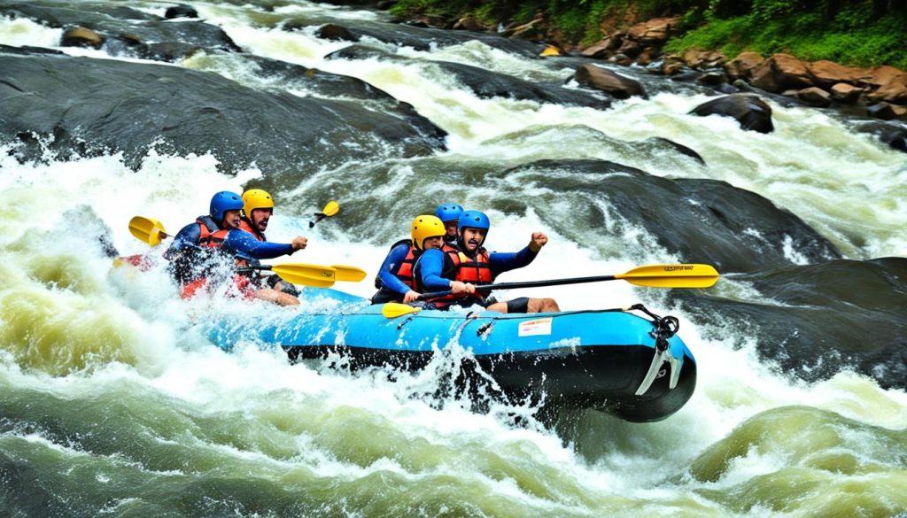 white river rafting in Coorg