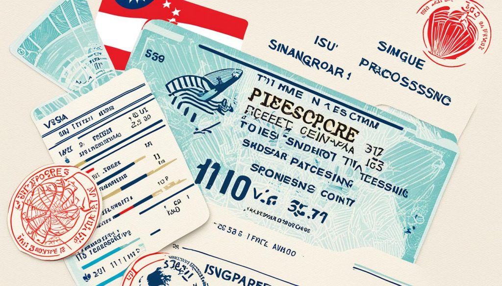 Singapore visa processing time and fees image