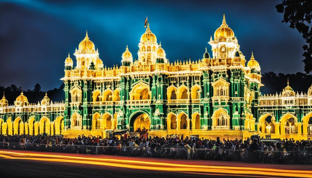 Mysore Palace during Dasara Festival