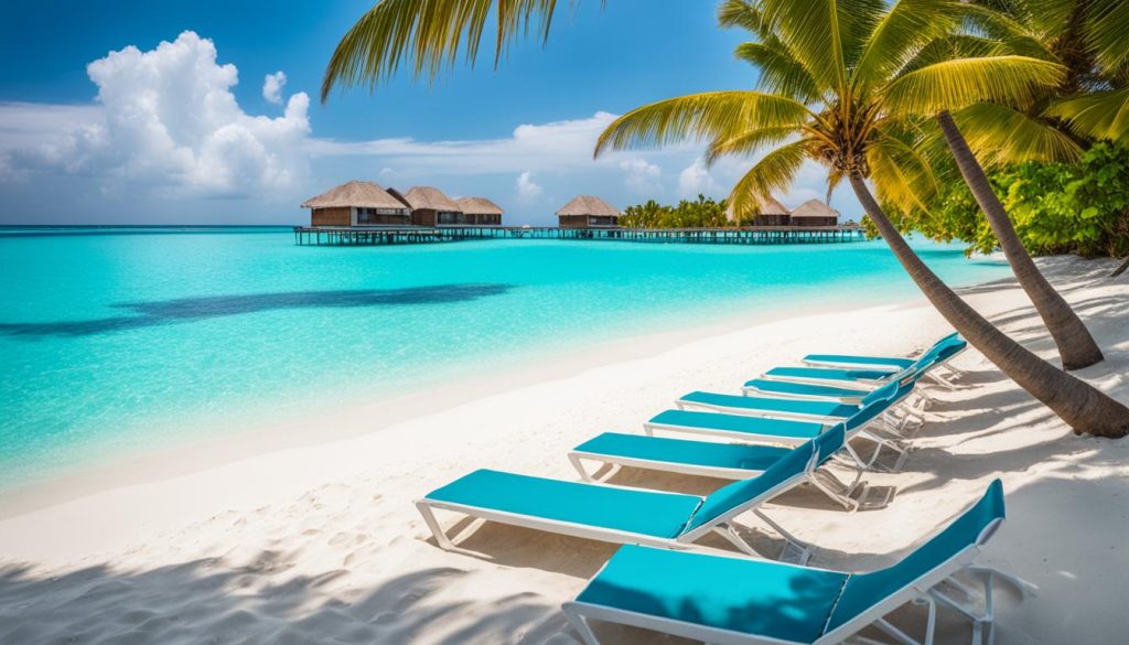 artificial beach maldives